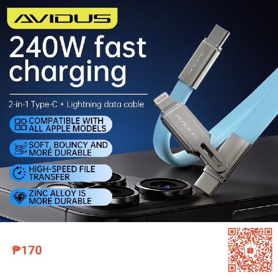 AVIDUS CB12S 240W Fast Charging USB-C Cable Review 2026 – Is It Worth ₱170?