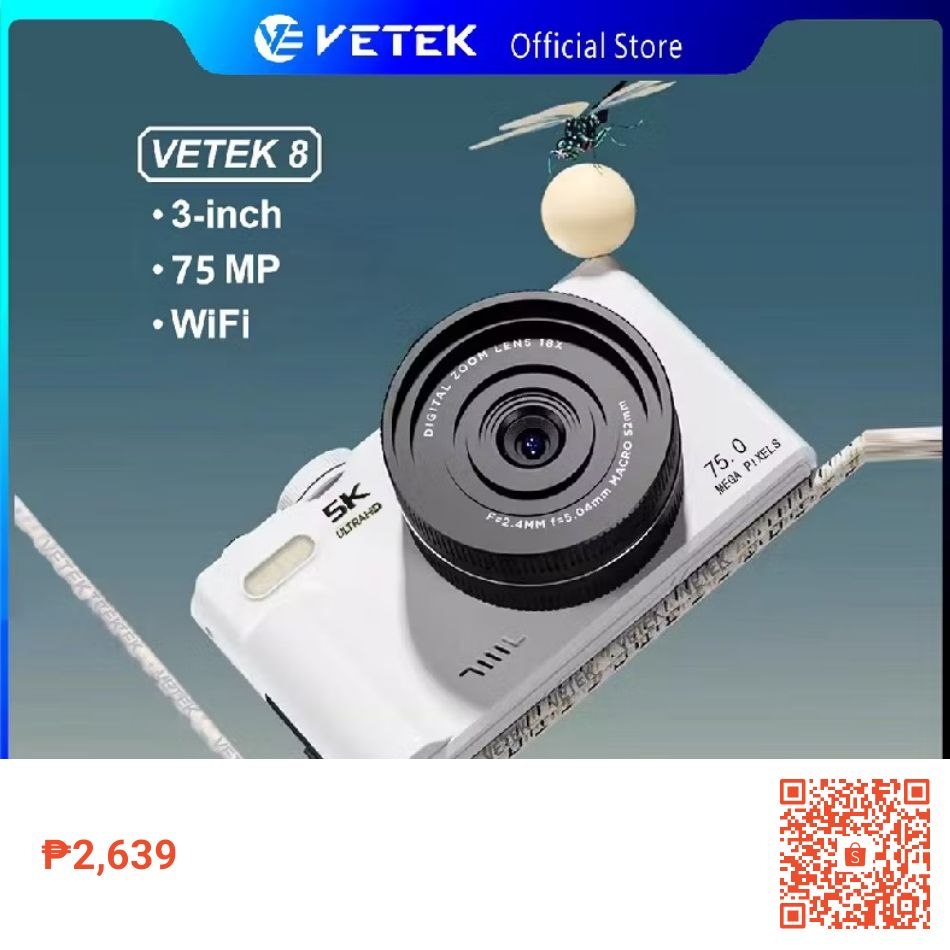 VETEK 8 Camera 75MP Digital Camera Review 2026 – Best Budget Vlogging Camera in the Philippines
